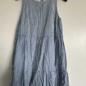 Old Navy Blue and White Striped Mini Dress